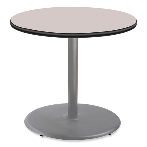 NPS CG13636RD1GY Cafe Table, 36" Diameter x 30h, Round Top/Base, Gray Nebula Top, Gray Base