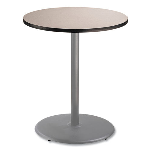NPS CG13636RB1GY Cafe Table, 36" Diameter x 42h, Round Top/Base, Gray Nebula Top, Gray Base