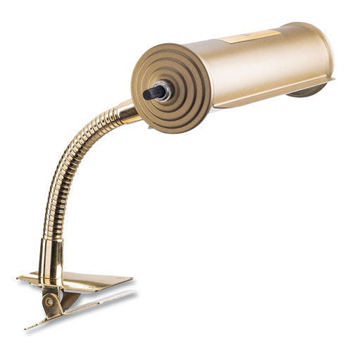 Oklahoma Sound BRL Brass Reading Light, Gooseneck, 10" High, Gold