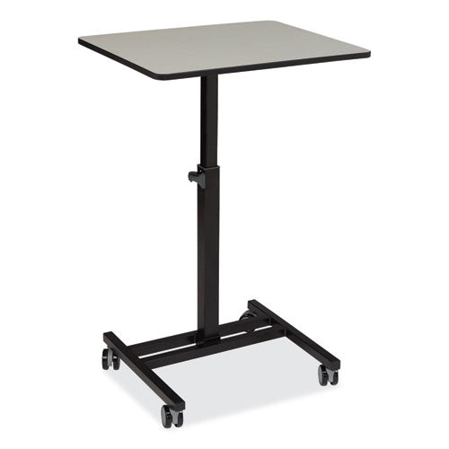 NPS EDTC Sit-Stand Student's Desk, 20.75" x 26" x 27.75" to 44.5", Gray Nebula