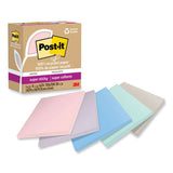 Post-IT Notes Super Sticky 70007079588 100% recycled paper super sticky notes, 3" x 3", wanderlust pastels, 70 sheets/pad, 5 pads/pack 2