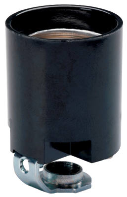 15A BLK Fixture Socket