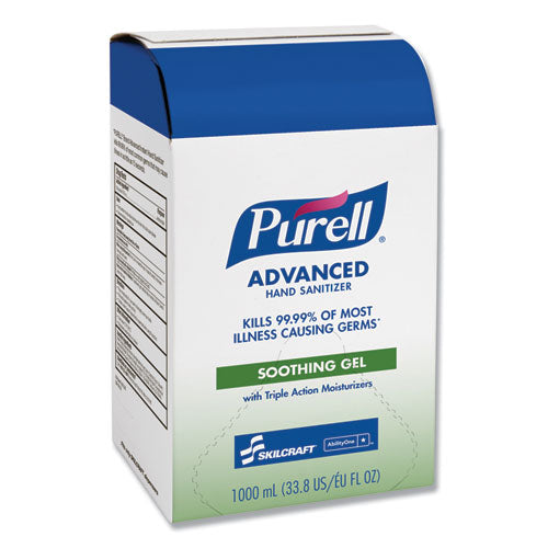 Abilityone 8520015223888 8520015223888, Purell Gel Hand Sanitizer With Aloe, 1,000 Ml Pouch, 8/carton