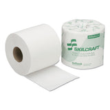 Abilityone 8540005303770 8540005303770, SKILCRAFT Toilet Tissue, Septic Safe, 1-Ply, White, 1,200 Sheets/Roll, 80 Rolls/Box