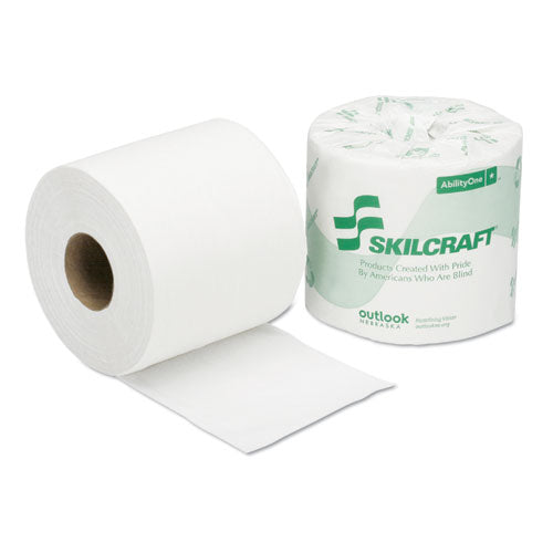 Abilityone 8540013800690 8540013800690, SKILCRAFT Toilet Tissue, Septic Safe, 2-Ply, White, 550 Sheets/Roll, 80 Rolls/Box