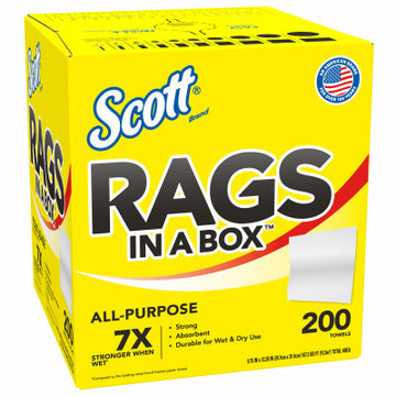 200PK Boxed WHT Rag
