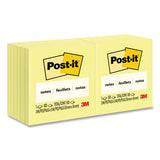 Post-IT Notes 654 Original Pads in Canary Yellow, 3" x 3", 100 Sheets/Pad, 12 Pads/Pack 2