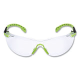 3M 7100079049 Solus 1000-Series Safety Glasses, Black/Green Plastic Frame, Clear Polycarbonate Lens 2
