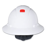 3M 7100240027 SecureFit H-Series Hard Hats, H-800 Hat with UV Indicator, 4-Point Pressure Diffusion Ratchet Suspension, White 2