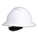 3M 7100240028 SecureFit H-Series Hard Hats, H-800 Vented Hat with UV Indicator, 4-Point Pressure Diffusion Ratchet Suspension, White 2