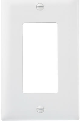 WHT 1G Decor Wall Plate