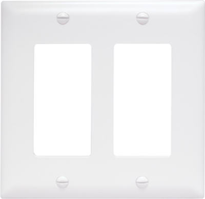 WHT 2G Decor Wall Plate