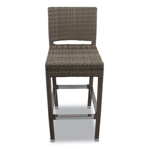 JMC Furniture JMCGAMBSIVY Gama Series Barstools, Supports Up to 300 lb, 31.25" Seat Height, Ivory Seat, Ivory Back, Ivory Base