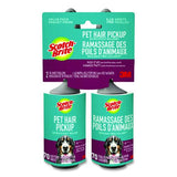 Scotch-Brite 7100291933 Pet Hair Pickup Lint Roller, 70 Sheets/Roller, 2/Pack 2
