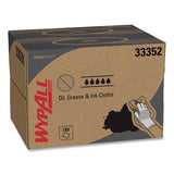 Wypall KCC 33352 Oil, Grease And Ink Cloths, Brag Box, 12.1 X 16.8, Blue, 180/box 2