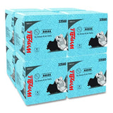 Wypall 33560 Oil, Grease And Ink Cloths, 1/4 Fold, 12 1/2 X 12, Blue, 66/box, 8 Boxes/carton 2