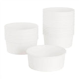 Karat FP-PSB32 Food Bucket, 32 oz, 6.5" Dia x 2.4"h, White, Paper, 360/Carton 2