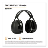 3M 7000104074 PELTOR X Series Earmuffs, Model X5A, 31 dB NRR, Black 2