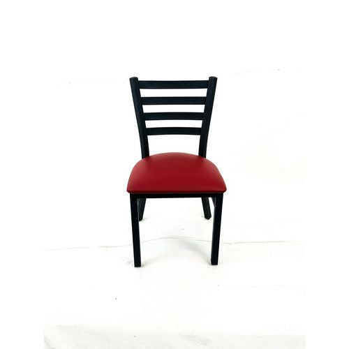 JMC Furniture WHCBVSBUR White Horse Series Side Chairs, Supports Up to 300 lb, 18" Seat Height, Burgundy Seat, Black Back, Black Base
