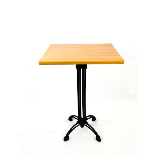 JMC Furniture 106P3636D Solid Wood Tables, Cast Iron Base, Square, 36w x 36d x 43.75h, Natural