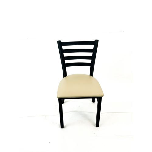 JMC Furniture WHCBVSTAU White Horse Series Side Chairs, Supports Up to 300 lb, 18" Seat Height, Taupe Seat, Black Back, Black Base