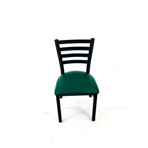 JMC Furniture WHCBVSGRN White Horse Series Side Chairs, Supports Up to 300 lb,18" Seat Height, Green Seat, Black Back, Black Base