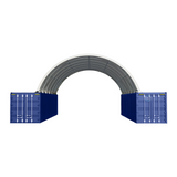 40'x40'x13' Shipping Container Canopy Shelter