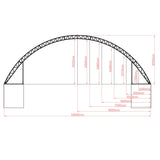 60'x40'x20' Double Truss Container Canopy Shelter