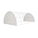 Front/Rear Panel with Zipper Door for W20'xH12' Storage Shelter