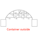 Half Front Panel for W40'xL40'xH13'