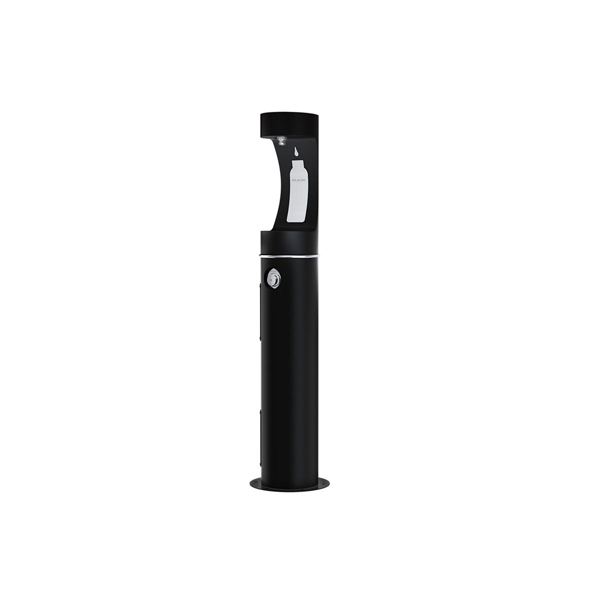 Elkay Commercial LK4400BFFRKBLK Elkay Outdoor ezH2O Non-Filtered Bottle Filling Station Pedestal, Freeze Resistant, Black