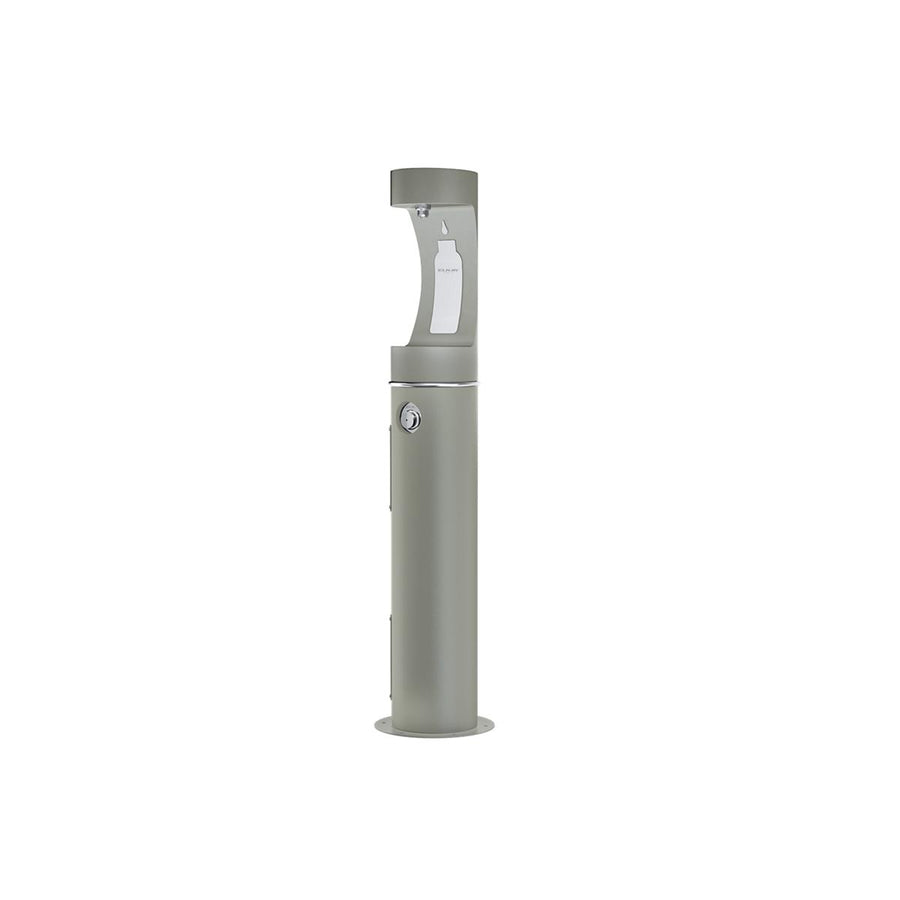 Elkay Commercial LK4400BFFRKGRY Elkay Outdoor ezH2O Bottle Filling Station Pedestal, Non-Filtered, Non-Refrigerated, Freeze Resistant, Gray