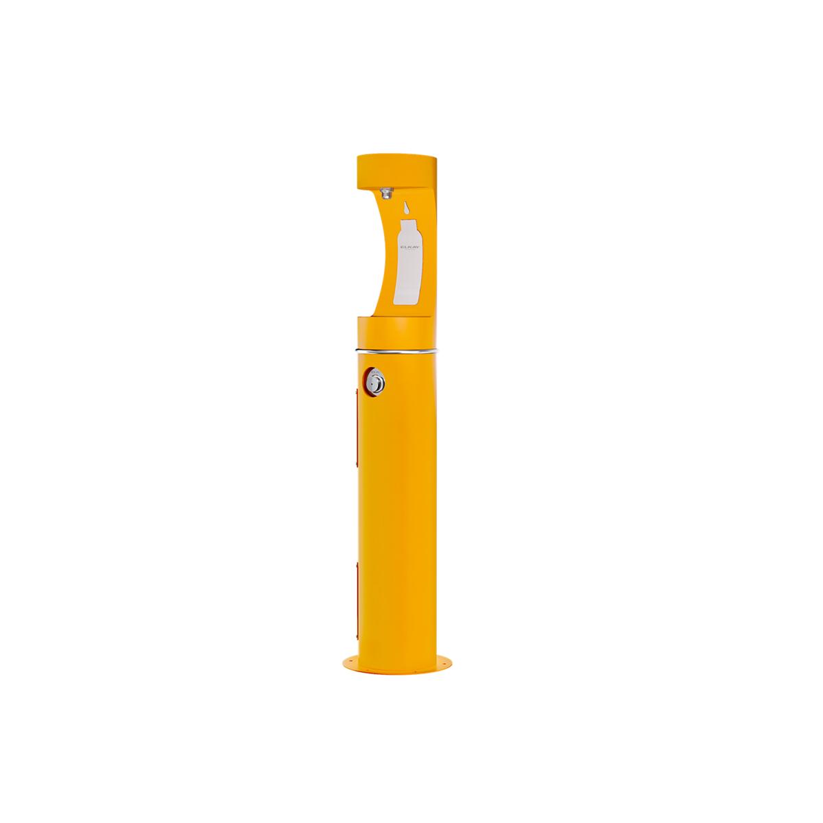 Elkay LK4400BFFRKYLW Elkay Outdoor ezH2O Bottle Filling Station Pedestal, Non-Filtered Non-Refrigerated Freeze Resistant Yellow