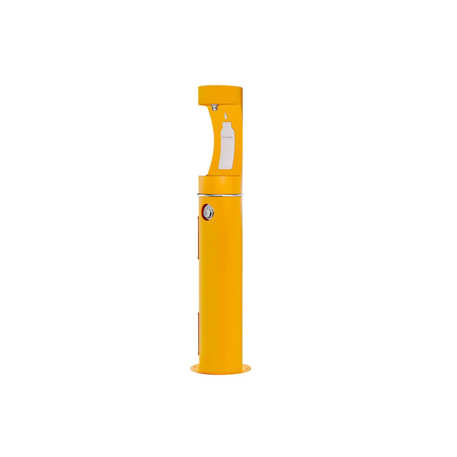 Elkay LK4400BFFRKYLW Elkay Outdoor ezH2O Bottle Filling Station Pedestal, Non-Filtered Non-Refrigerated Freeze Resistant Yellow