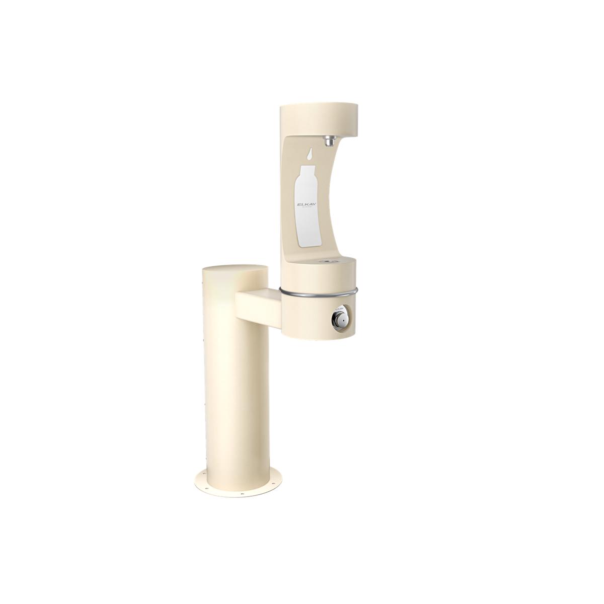 Elkay LK4410BFFRKBGE Elkay Outdoor ezH2O Bottle Filling Station Single Pedestal, Non-Filtered, Non-Refrigerated, Freeze Resistant, Beige