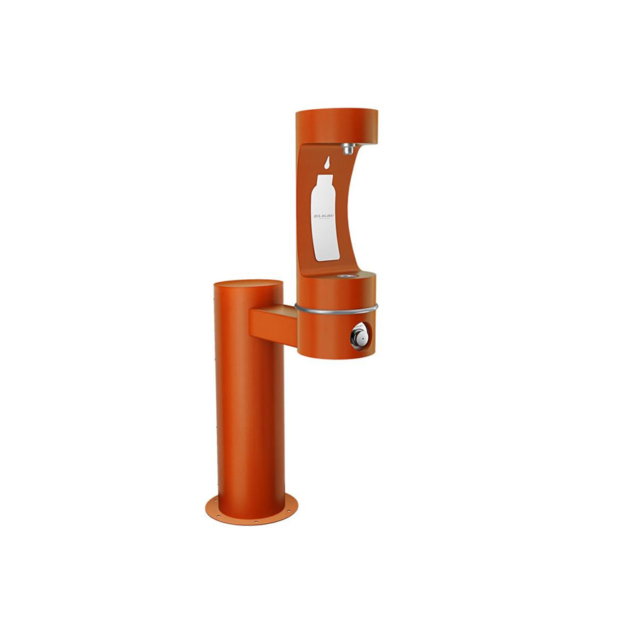 Elkay Commercial LK4410BFFRKTER Elkay Outdoor ezH2O Bottle Filling Station - Single Pedestal, Non-Filtered, Non-Refrigerated, Freeze Resistant - Terracotta