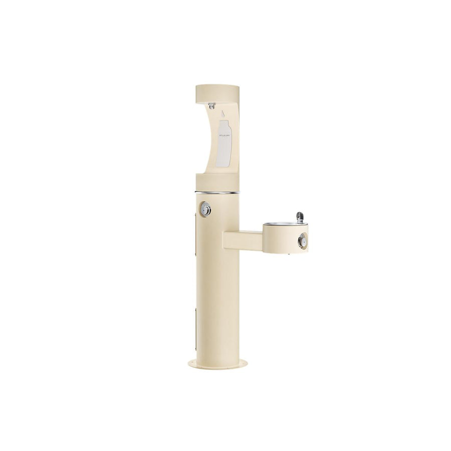 Elkay LK4420BF1UFRKBGE Elkay Outdoor ezH2O Bi-Level Upper Bottle Filling Station, Non-Filtered, Non-Refrigerated, Freeze Resistant, Beige