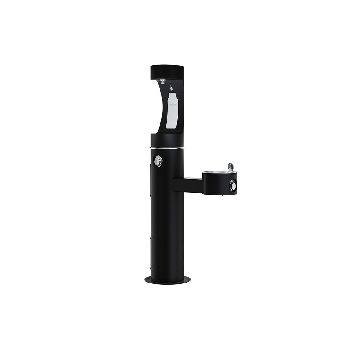 Elkay Commercial LK4420BF1UFRKBLK Elkay Outdoor ezH2O Upper Bottle Filling Station, Bi-Level, Non-Filtered, Non-Refrigerated, Freeze Resistant, Black