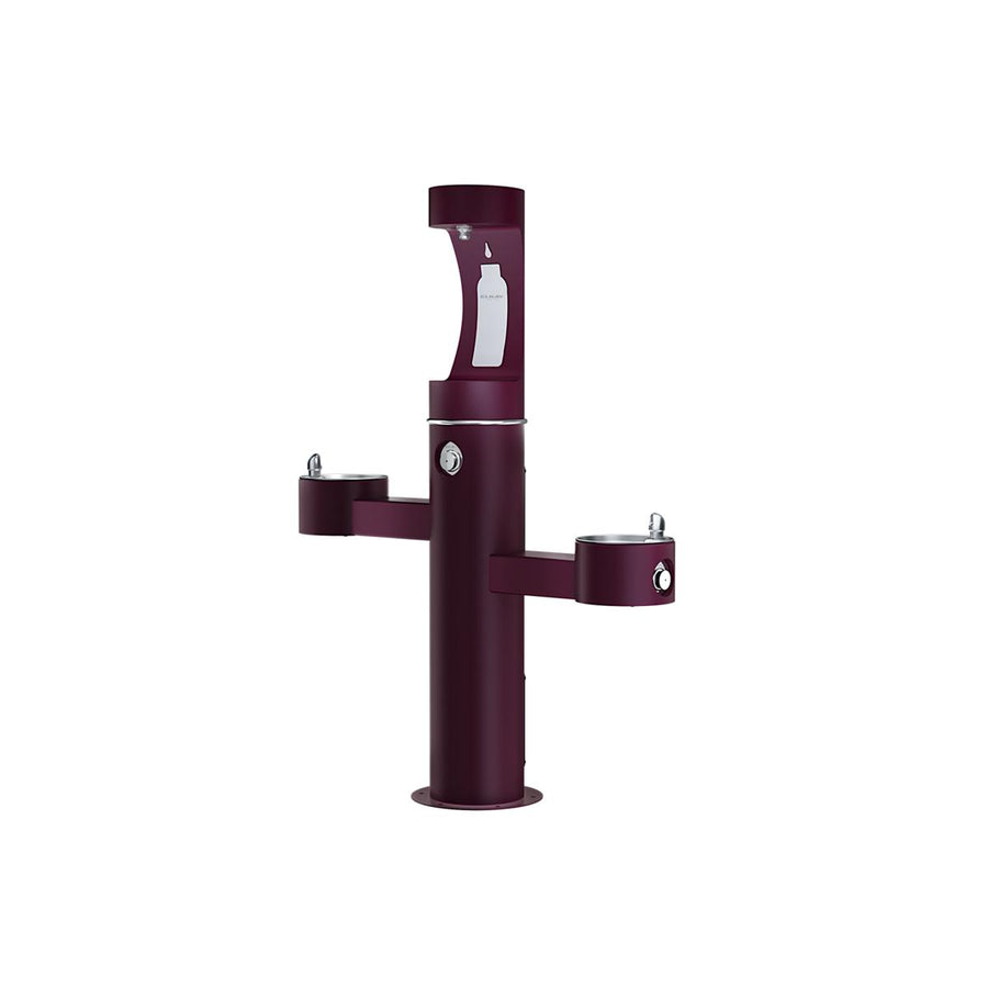 Elkay LK4430BF1UFRKPUR Elkay Outdoor ezH2O Upper Bottle Filling Station Tri-Level Pedestal, Non-Filtered, Non-Refrigerated, Purple