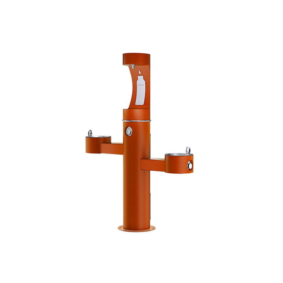 Elkay LK4430BF1UFRKTER Elkay Outdoor ezH2O Upper Bottle Filling Station Tri-Level Pedestal, Non-Filtered, Non-Refrigerated - Terracotta