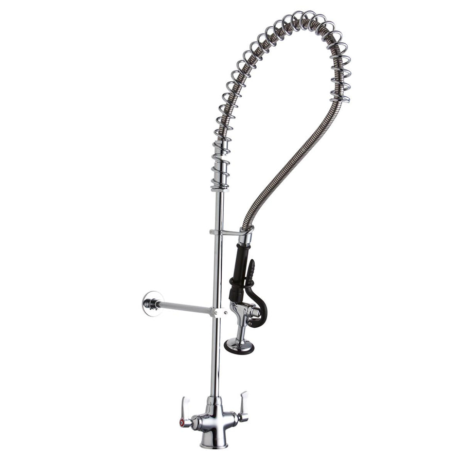 Elkay Commercial LK543C Elkay Single Hole Concealed Deck Mount Faucet with 44in Flexible Hose and 1.6 GPM Spray Head