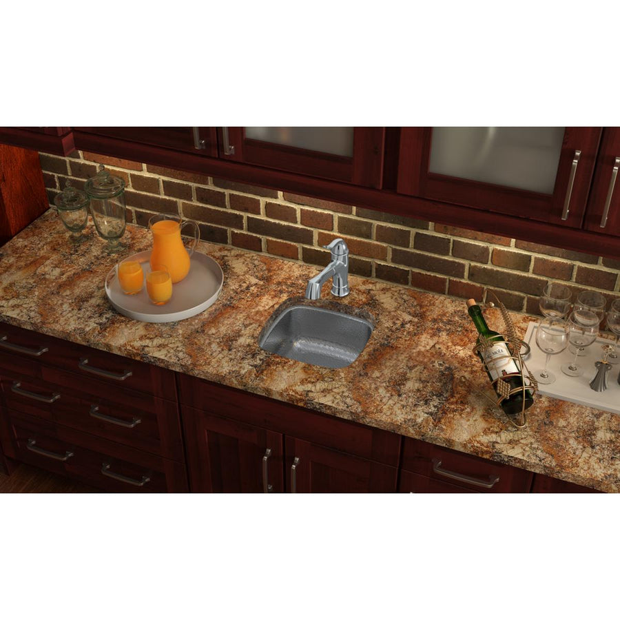 Elkay SCUH1212SH Elkay Stainless Steel 14-1/8" x 14-1/8" x 6-1/2", Single Bowl Undermount Bar Sink