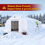 W50'xL80'xH23' Double Truss Storage Shelter