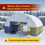 60'x40'x20' Double Truss Container Canopy Shelter