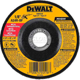 4-1/2x.045x7/8MTL Wheel, 25/Pack
