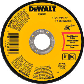 4-1/2x.045x7/8MTL Wheel, 25/Pack