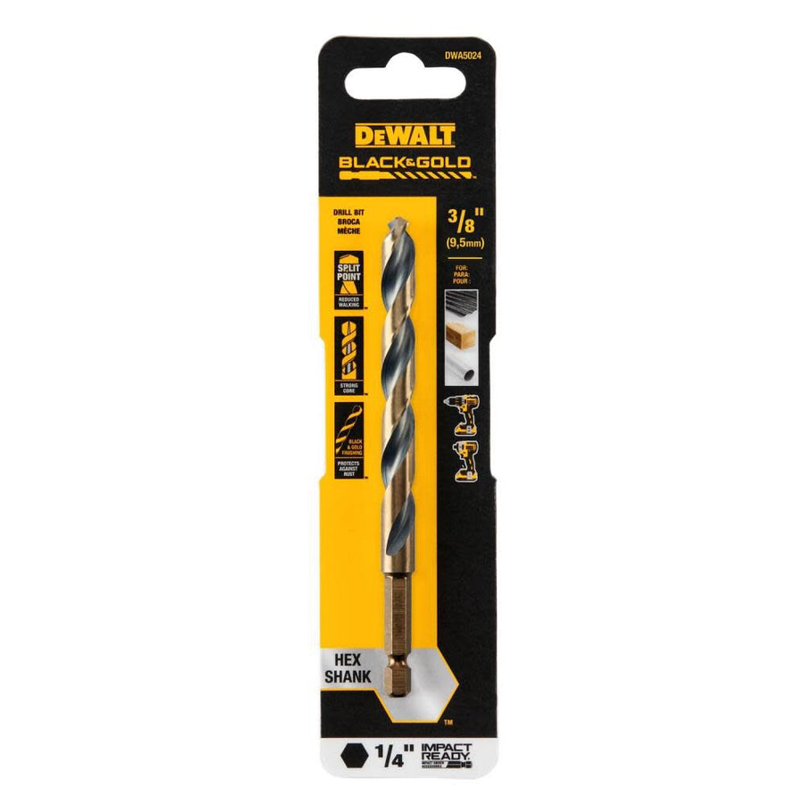 3/8" BLK/GLD IR Bit, 3/Pack