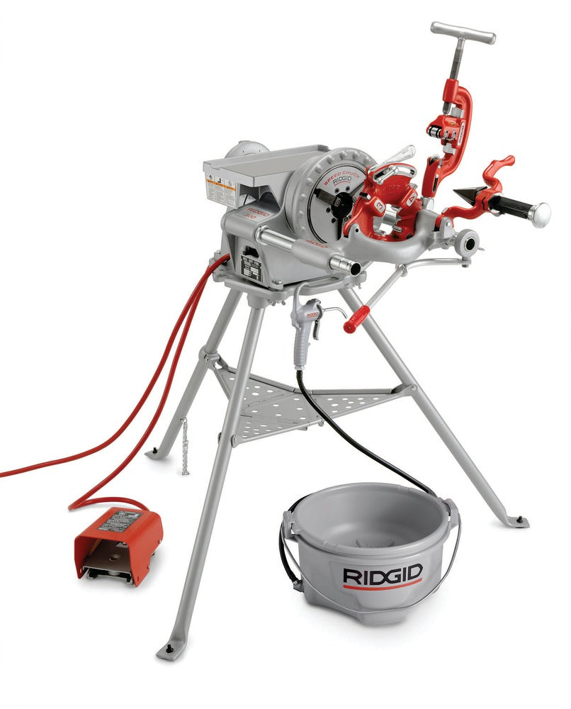 Model 300 Pipe Threading Machine, 115V - Heavy-Duty, Complete Set with Universal Dies