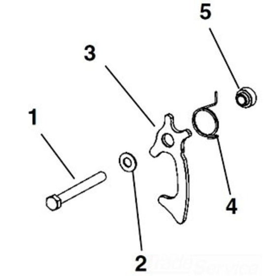 Torsion Spring for Chain Vise, 2 3/8" Steel, Compatible with Model 16703