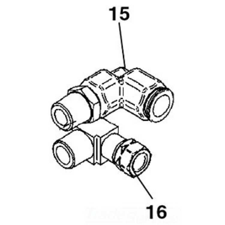 1/2" Elbow Swivel Fitting - Durable, Leak-Proof Design for Secure Connections
